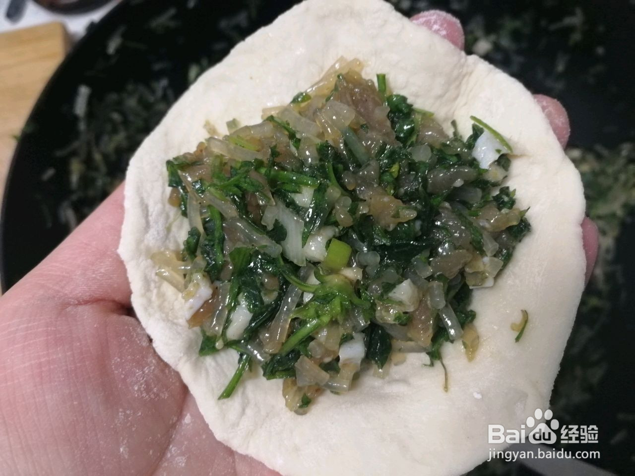 荠菜包子的做法