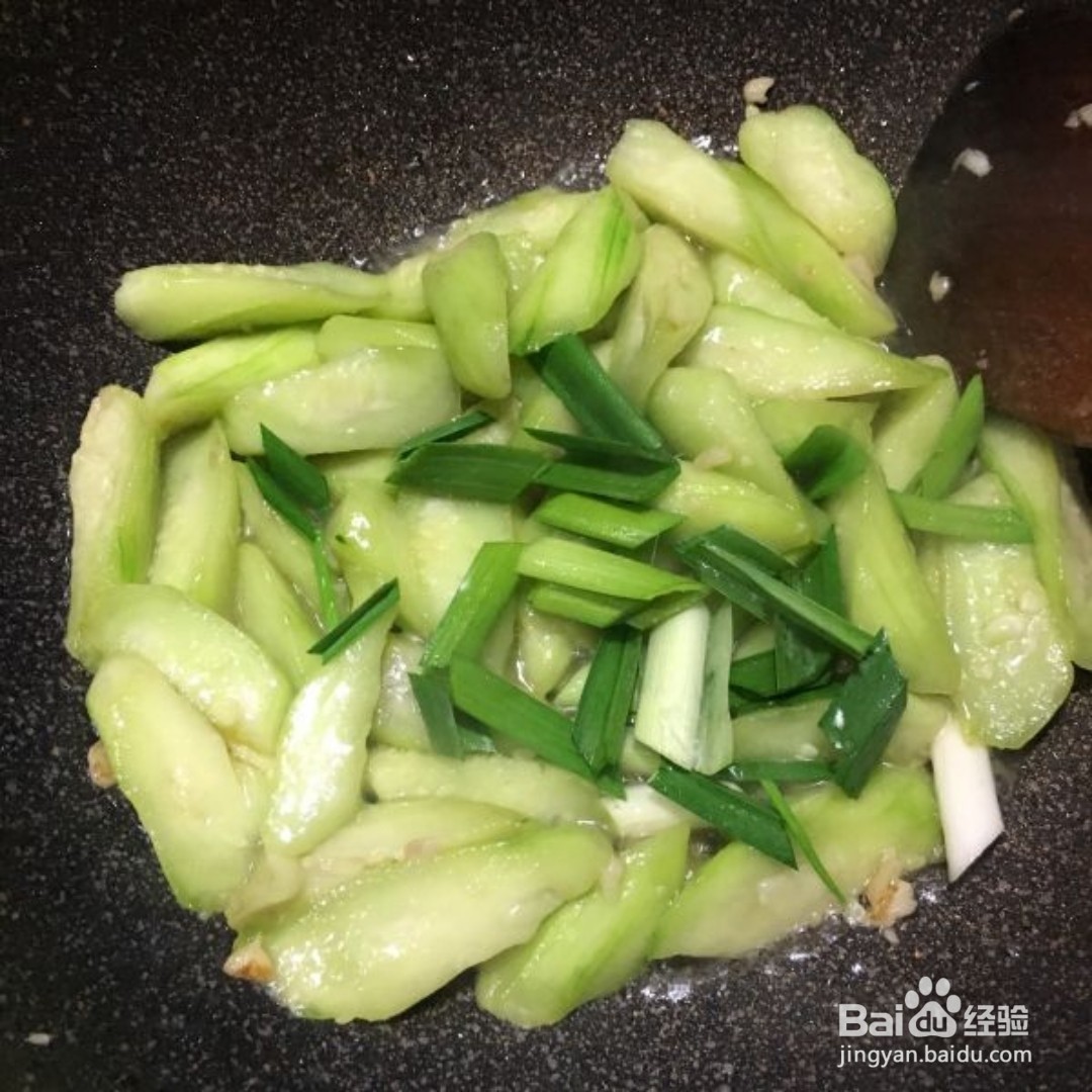 蒜苗炒丝瓜