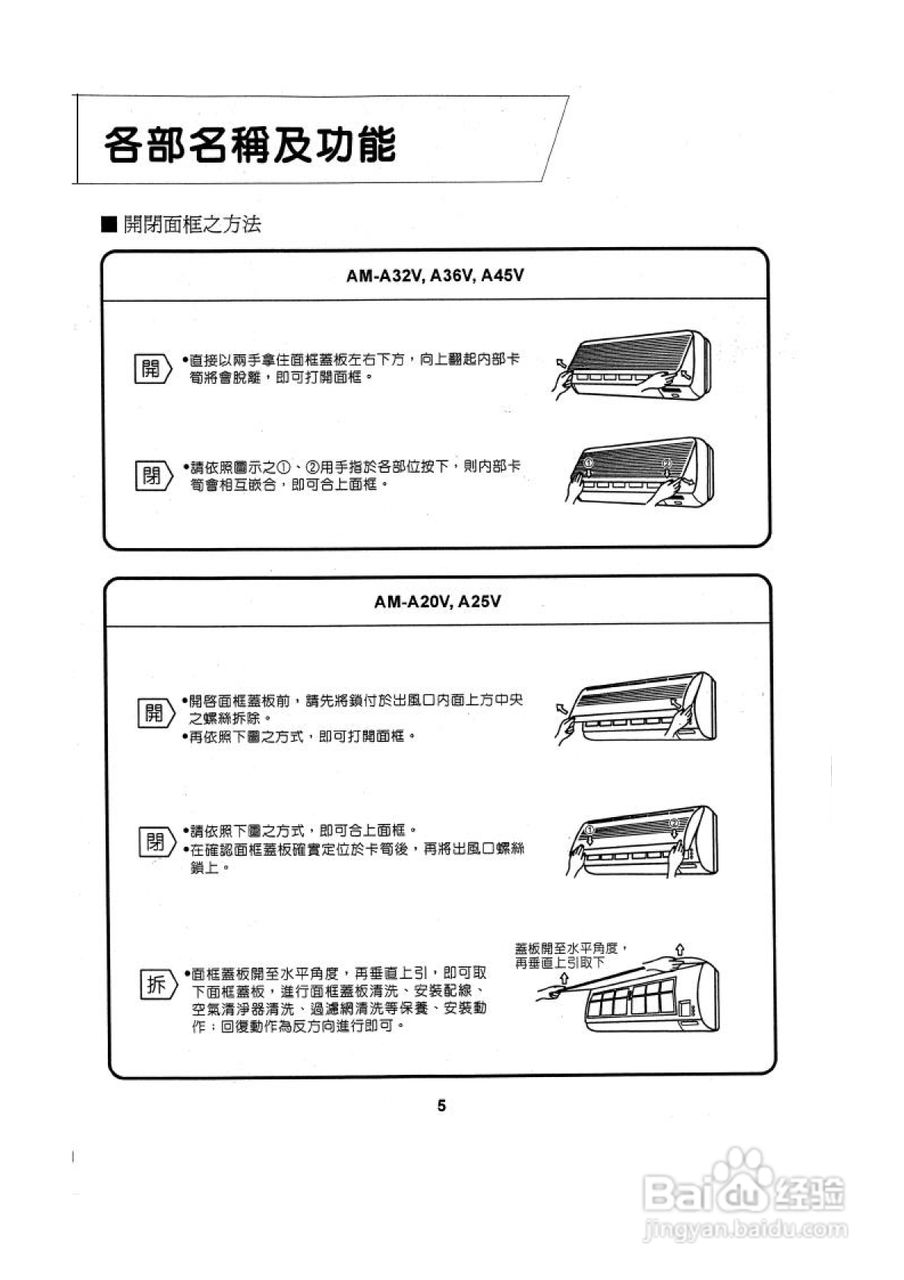 声宝AM-A56V型分离式冷气机说明书:[1]