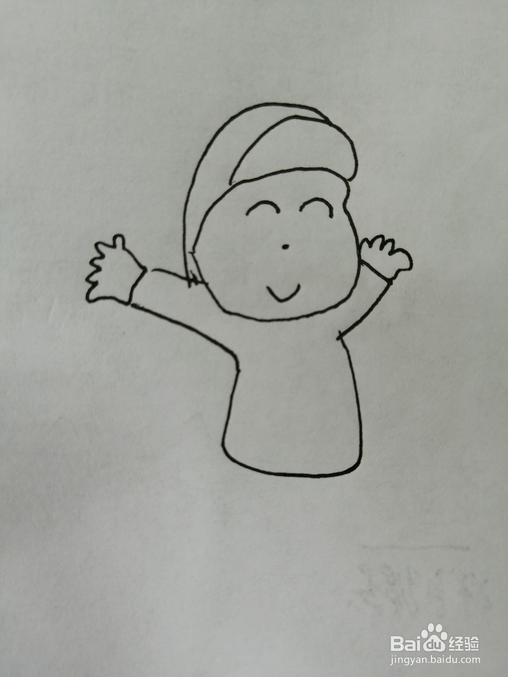 可爱的小男孩怎么画