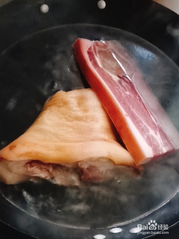 火腿炖肘子怎么做