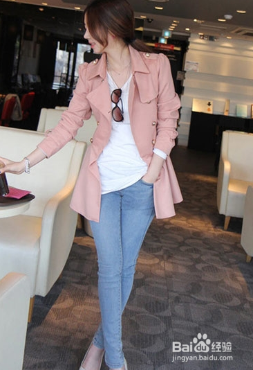 风衣外套时尚潮流混搭