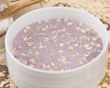 8个月宝宝辅食---紫米燕麦牛奶羹