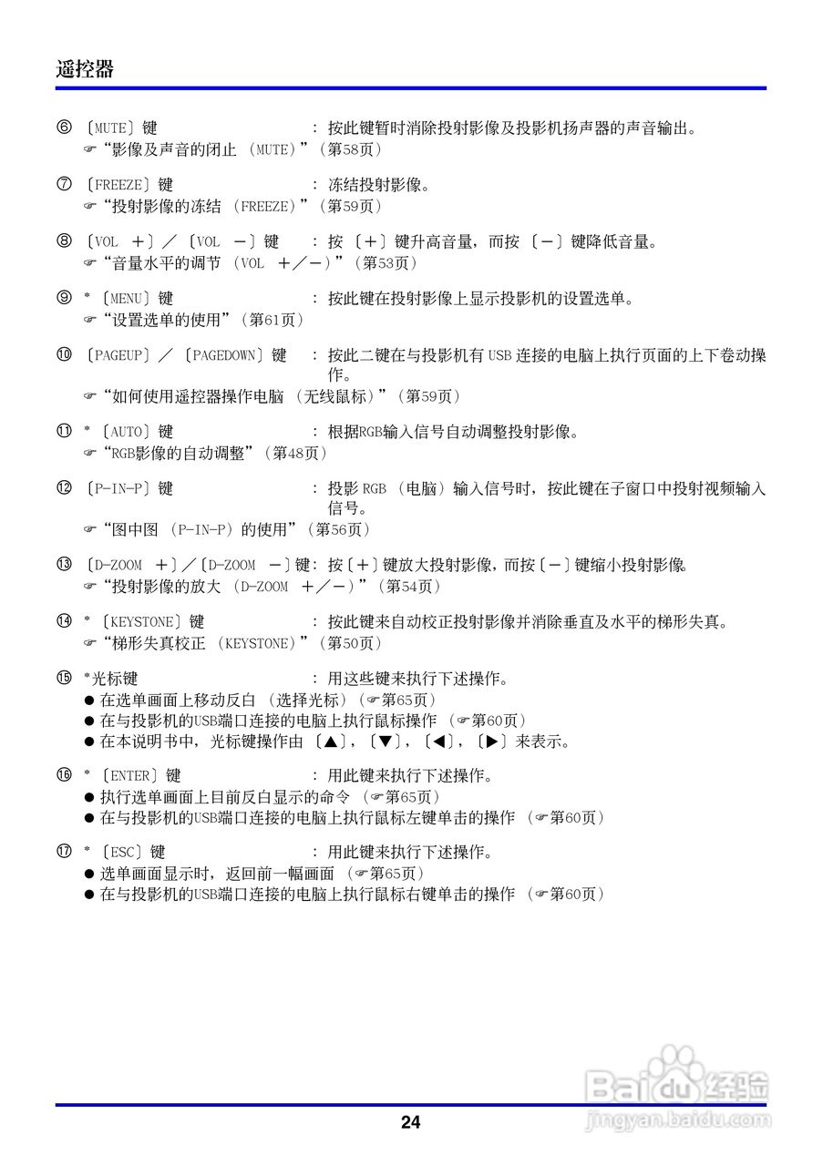 卡西欧数字投影仪XJ-350型使用说明书:[3]
