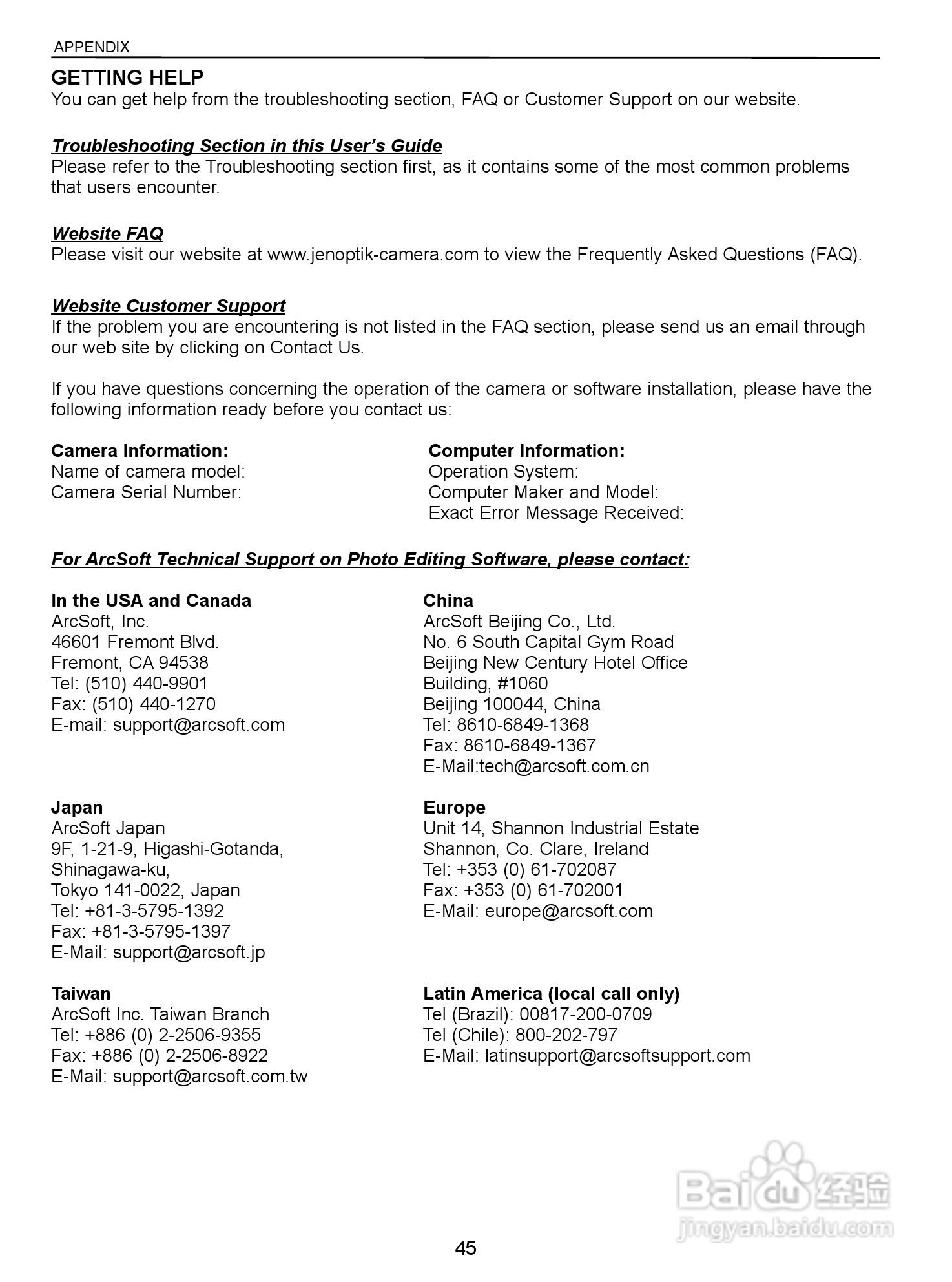 JENOPTIK JD 8.0z3 EasyShot数码相机说明书:[5]