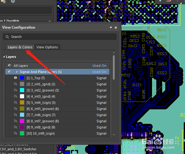 Altium Designer 23如何设置PCB图层颜色-百度经验