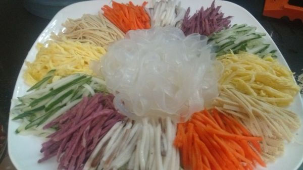 蒸紫薯山药大拉皮