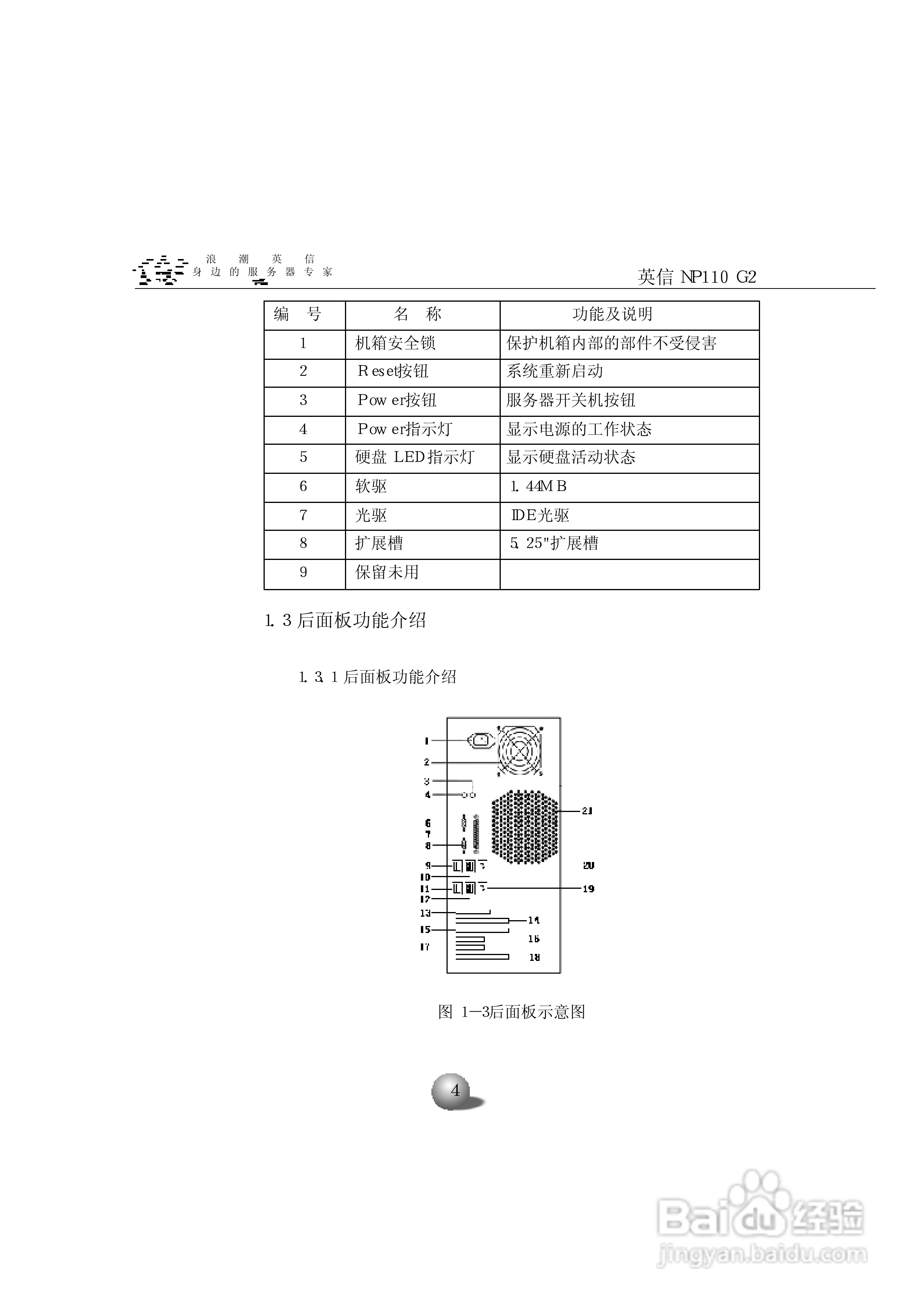 浪潮英信服务器NP110G2用户手册说明书:[1]