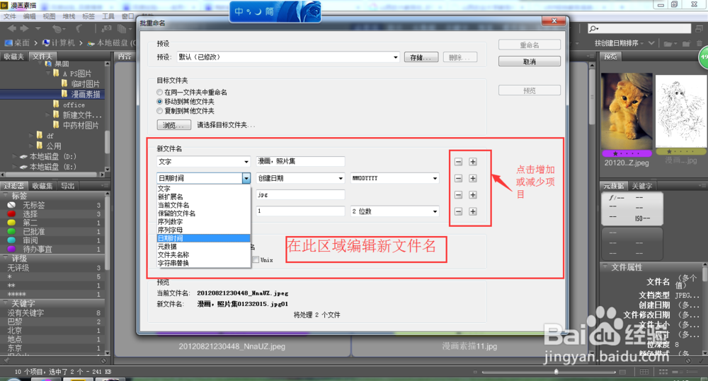 Adobe--Bridge cs6 使用攻略：[5]批重命名