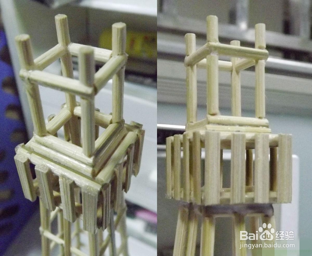 烧烤竹签如何DIY埃菲尔铁塔