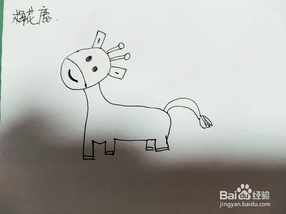 卡通梅花鹿简笔画怎么画呢？