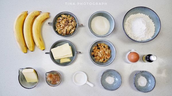 香蕉核桃玛芬蛋糕