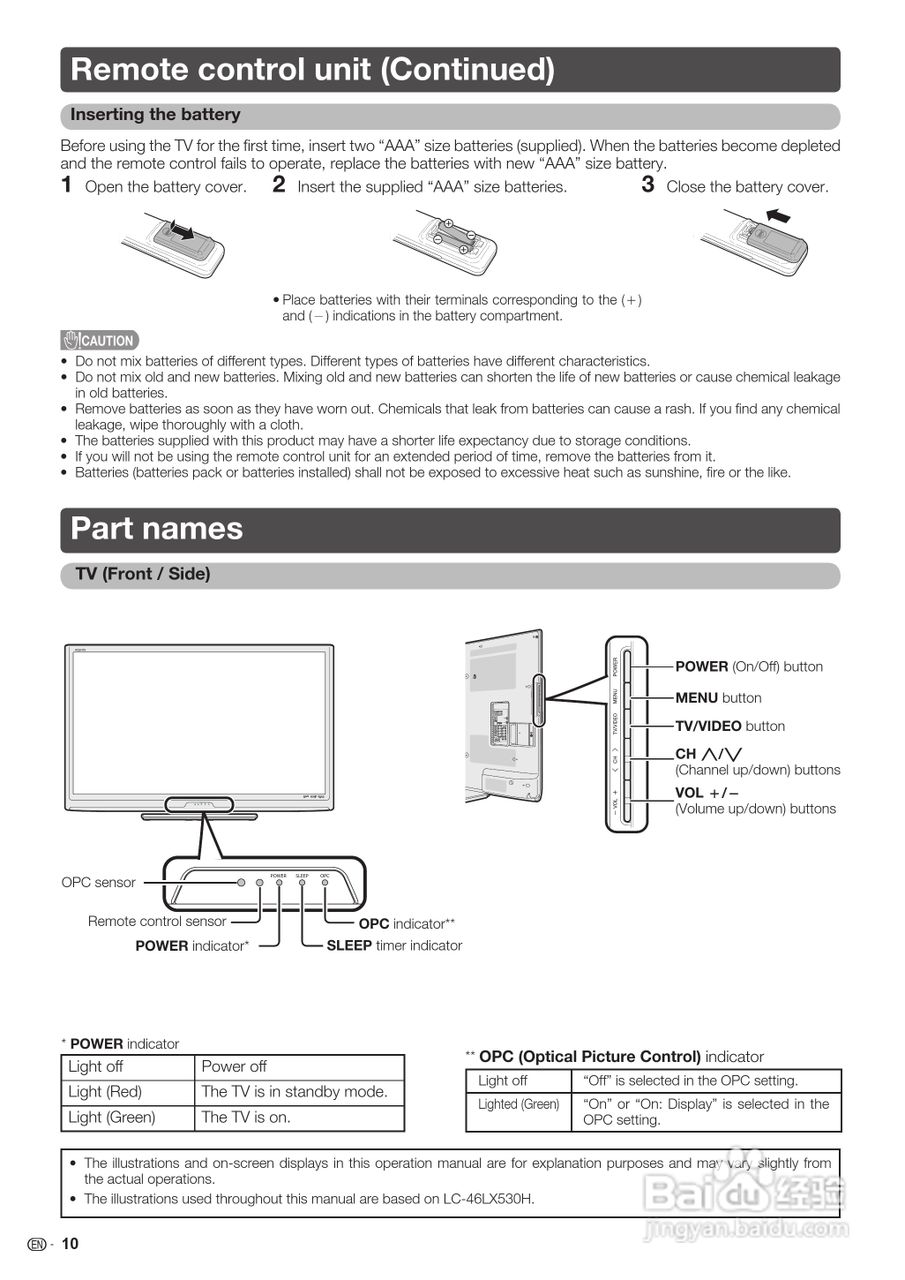 声宝LC-46LX530H型液晶电视机说明书:[6]