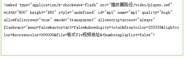 怎么将视频播放器嵌入到自己的网站上