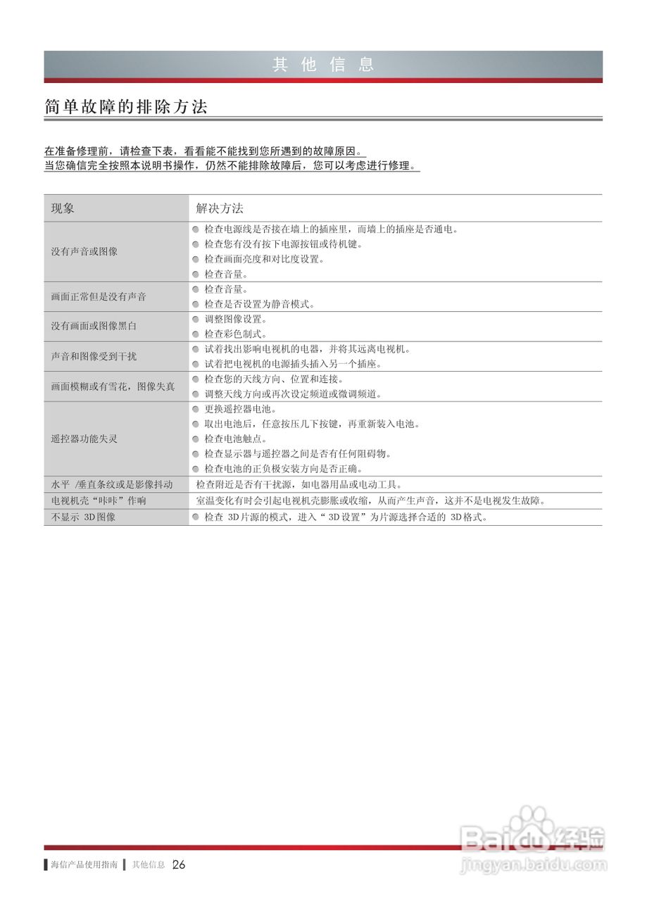 海信LED47K520J3D液晶彩电使用说明书:[4]