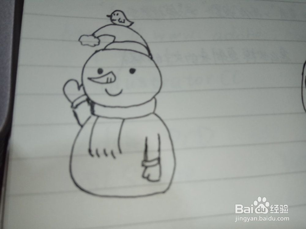 怎么画个性的雪人