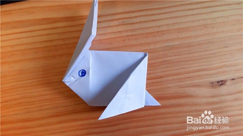 趣味折纸---小白兔的折法