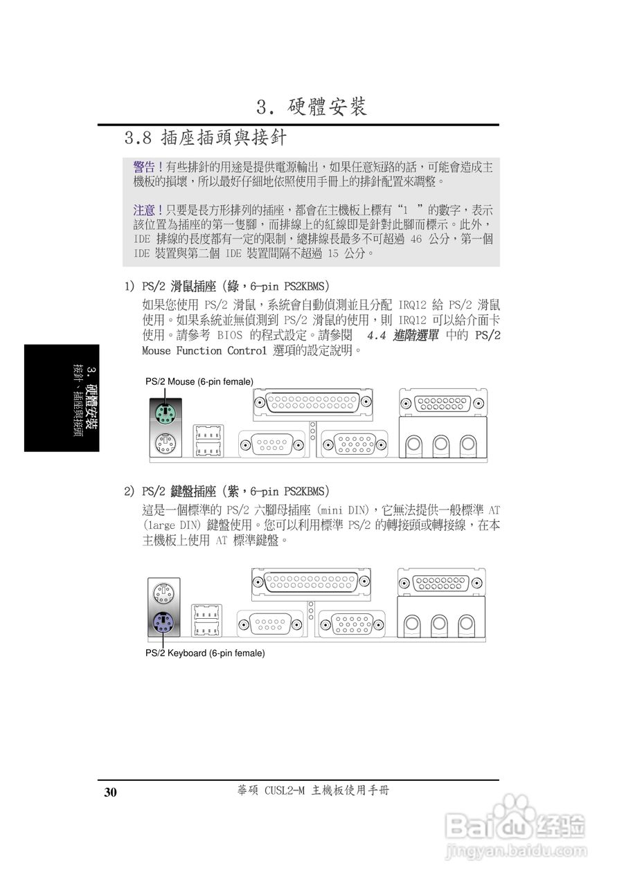 华硕CUSL2-M型主板说明书:[3]