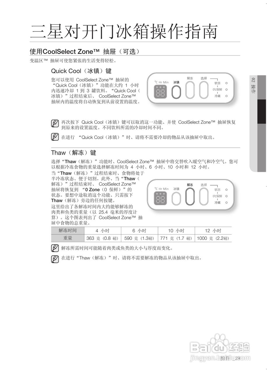 三星RSH1VTSW电冰箱使用说明书:[3]