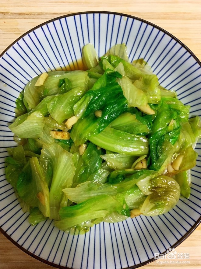 蚝油西生菜的做法