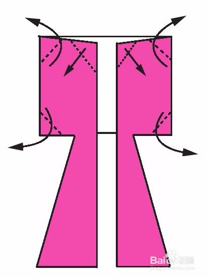 折纸连衣裙，儿童手工小玩意