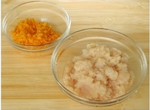 胡萝卜鸡肉丸子