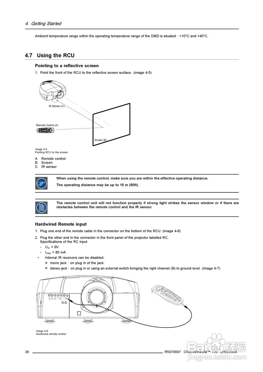 Barco巴可 Cine VERSUM 110投影机说明书:[5]
