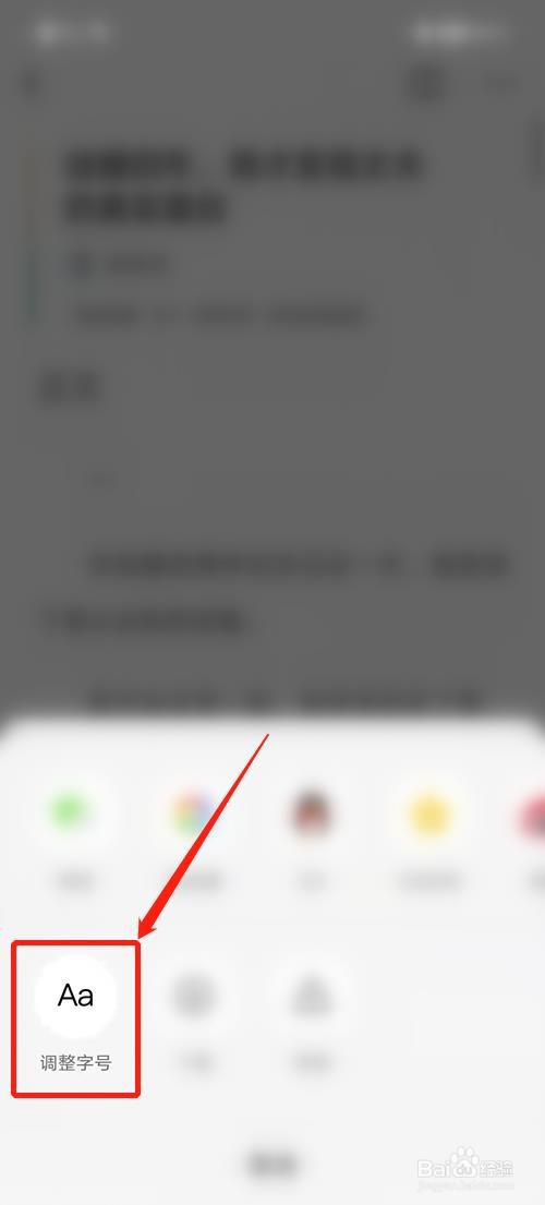 番茄小说怎么调大阅读字体