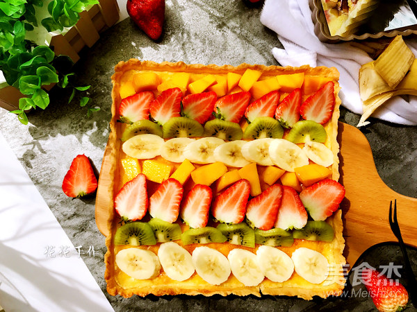奶酪水果派的做法