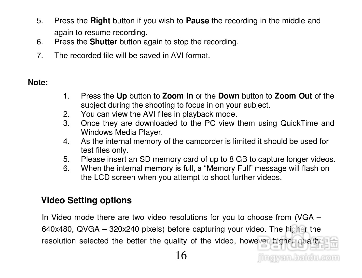 Vivitar DVR 518摄像机使用说明书:[2]
