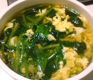 菠菜鸡蛋汤的做法