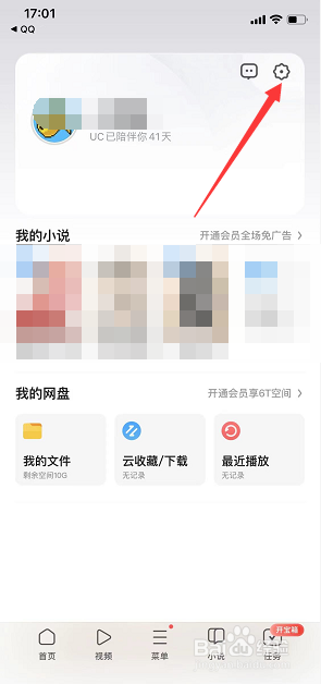 UC极速版怎么关闭章评入口