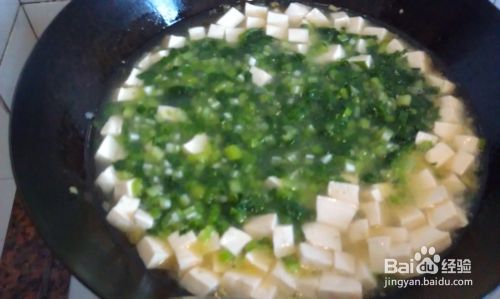 养眼又清火的蔬菜汤--春菜豆腐羹