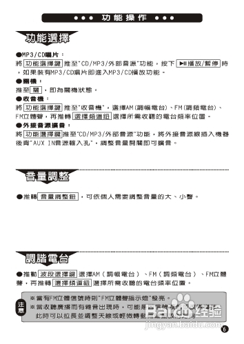 旺德电通PRC-CM07手提CD/MP3音响说明书