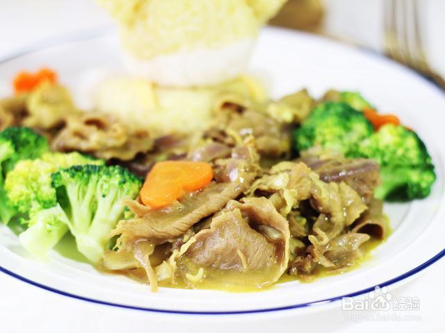 诱人的咖喱牛肉饭