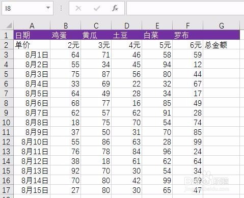 EXCEL如何让明细行乘以固定的一行单价求总金额