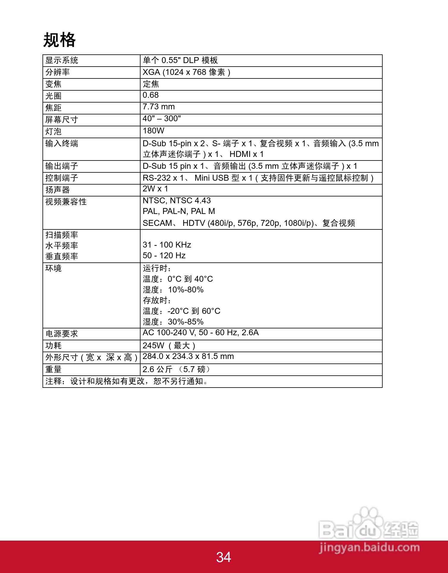 优派PJD5353投影机使用说明书:[4]