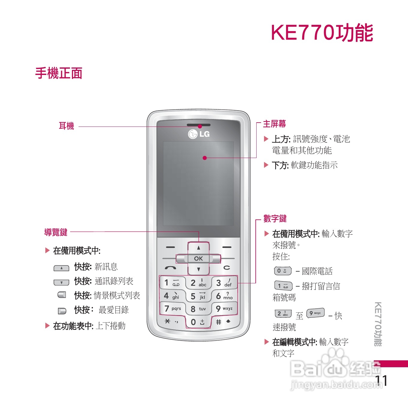LG KE770手机使用说明书:[2]