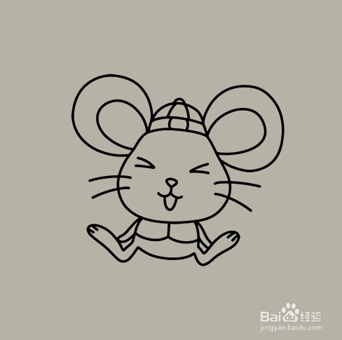 如何手工画老鼠的简笔画？