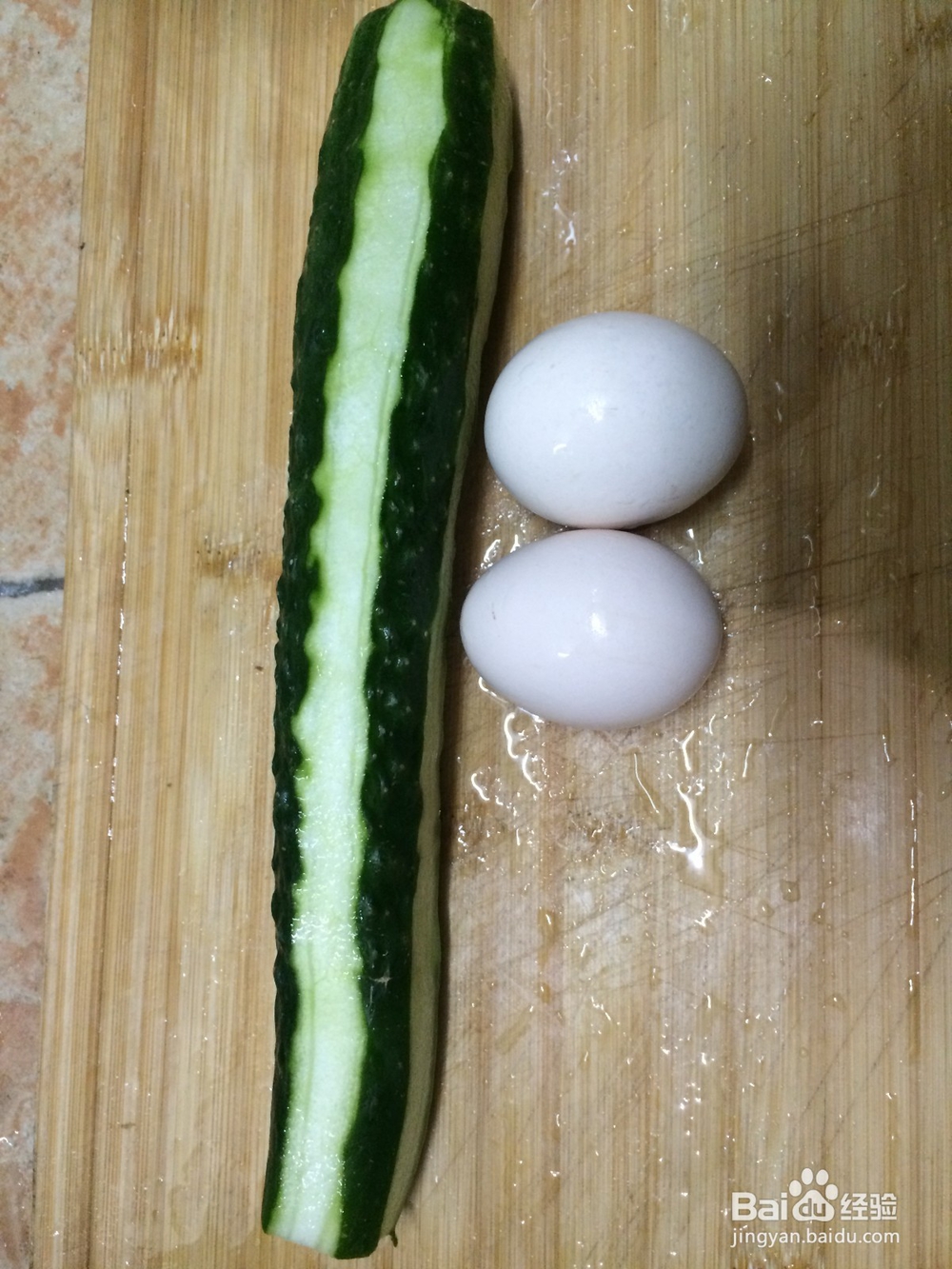 家常青瓜炒鸡蛋