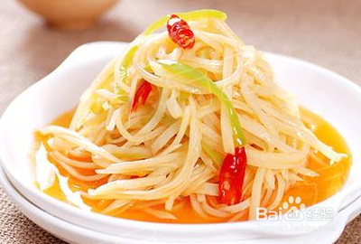酸辣土豆丝的特色做法