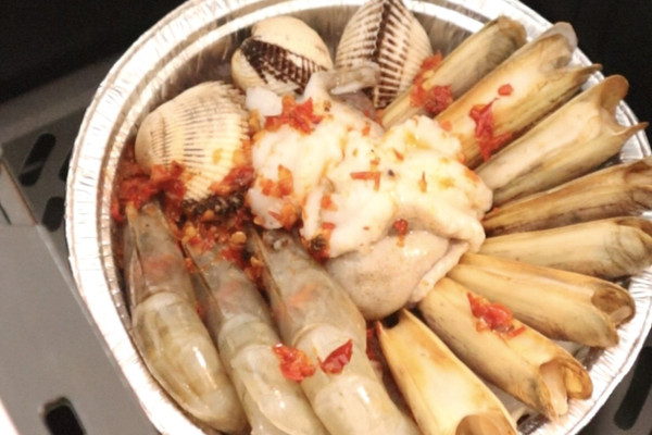 空气炸锅锡纸小海鲜