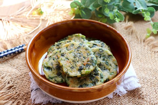 虾皮山药韭菜煎饼