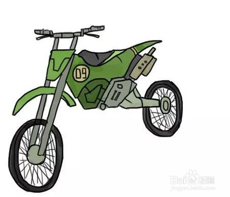 如何画摩托车