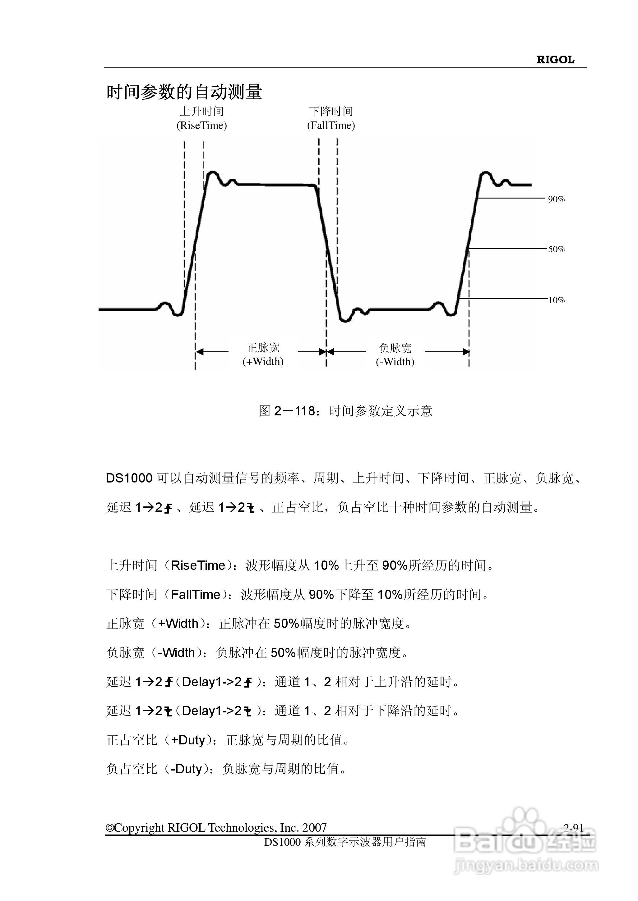 RIGOL数字示波器 DS1000 用户手册:[12]