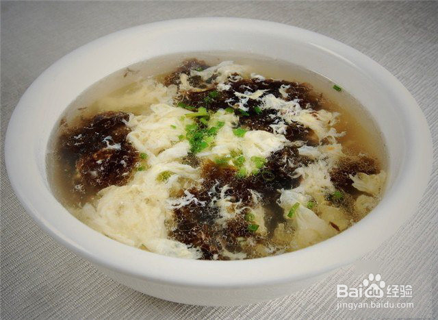 治疗高血压食谱——“紫菜蛋白汤”