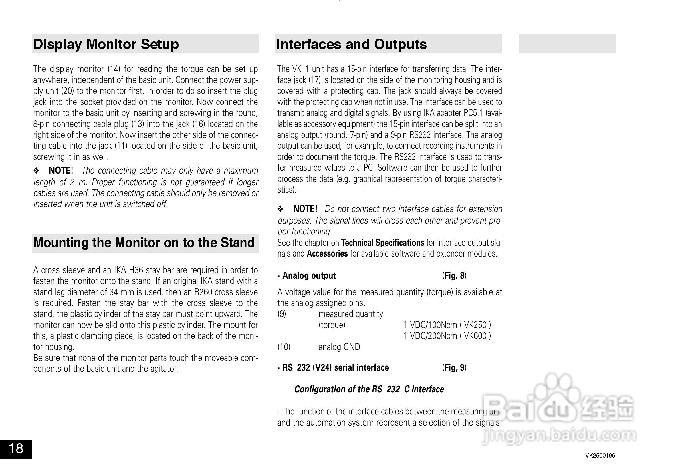 IKA VK600控制型扭矩测量仪使用说明书:[2]