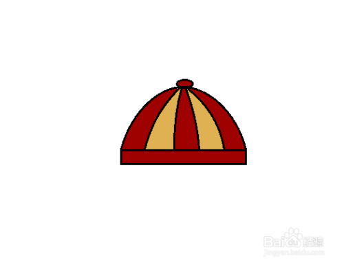 瓜皮帽怎么画简笔画