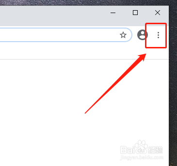 首先在谷歌瀏覽器主界面中點擊右上方三個點圖標.