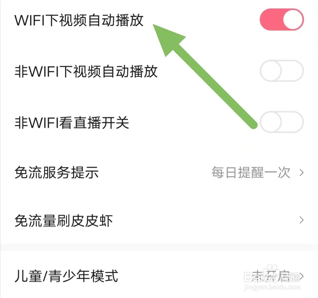 皮皮虾如何开启WIFI下视频自动播放